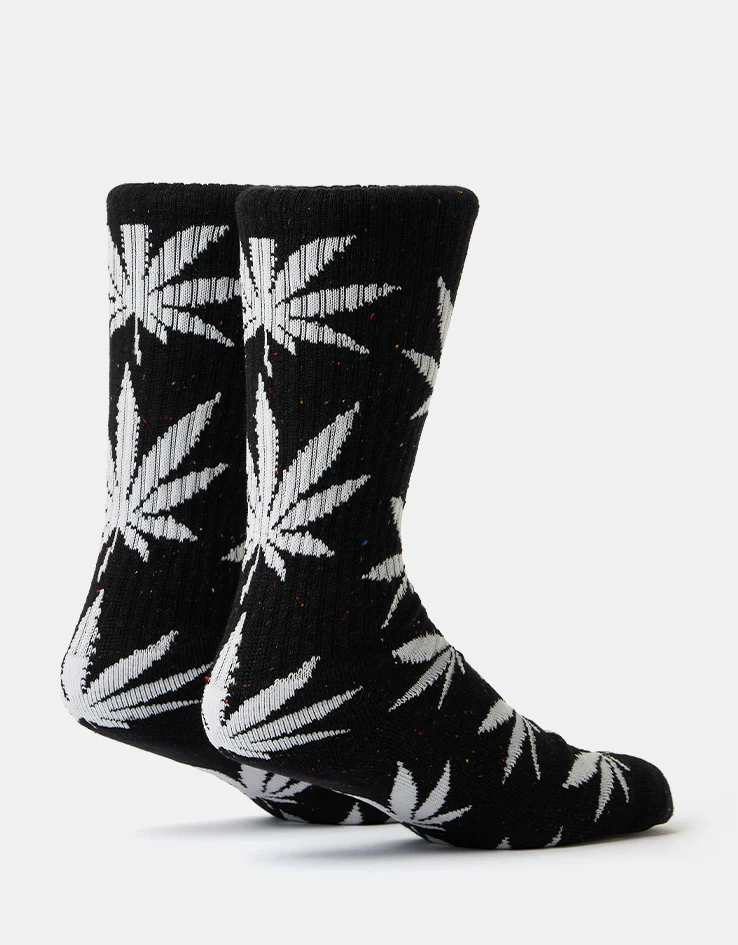 HUF Plantlife Speckled Crew Socks - Black - Image 4