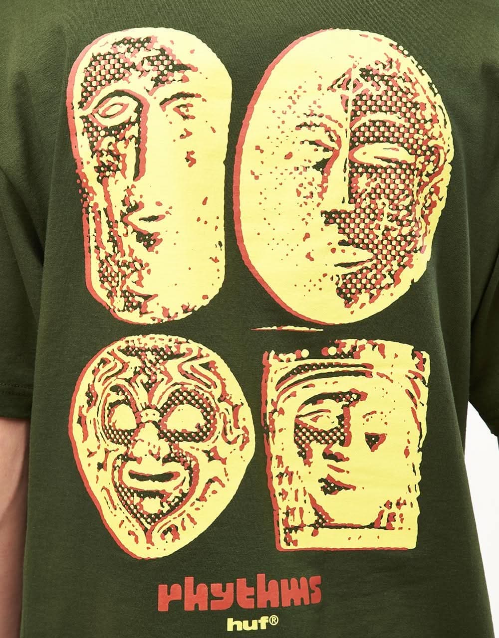 HUF Rhythms T-Shirt - Hunter Green - Image 3