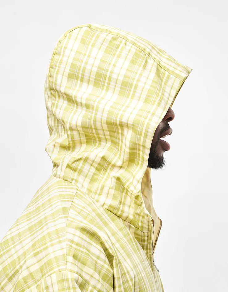 HUF Rivington Plaid Anorak - Tarragon - Image 6