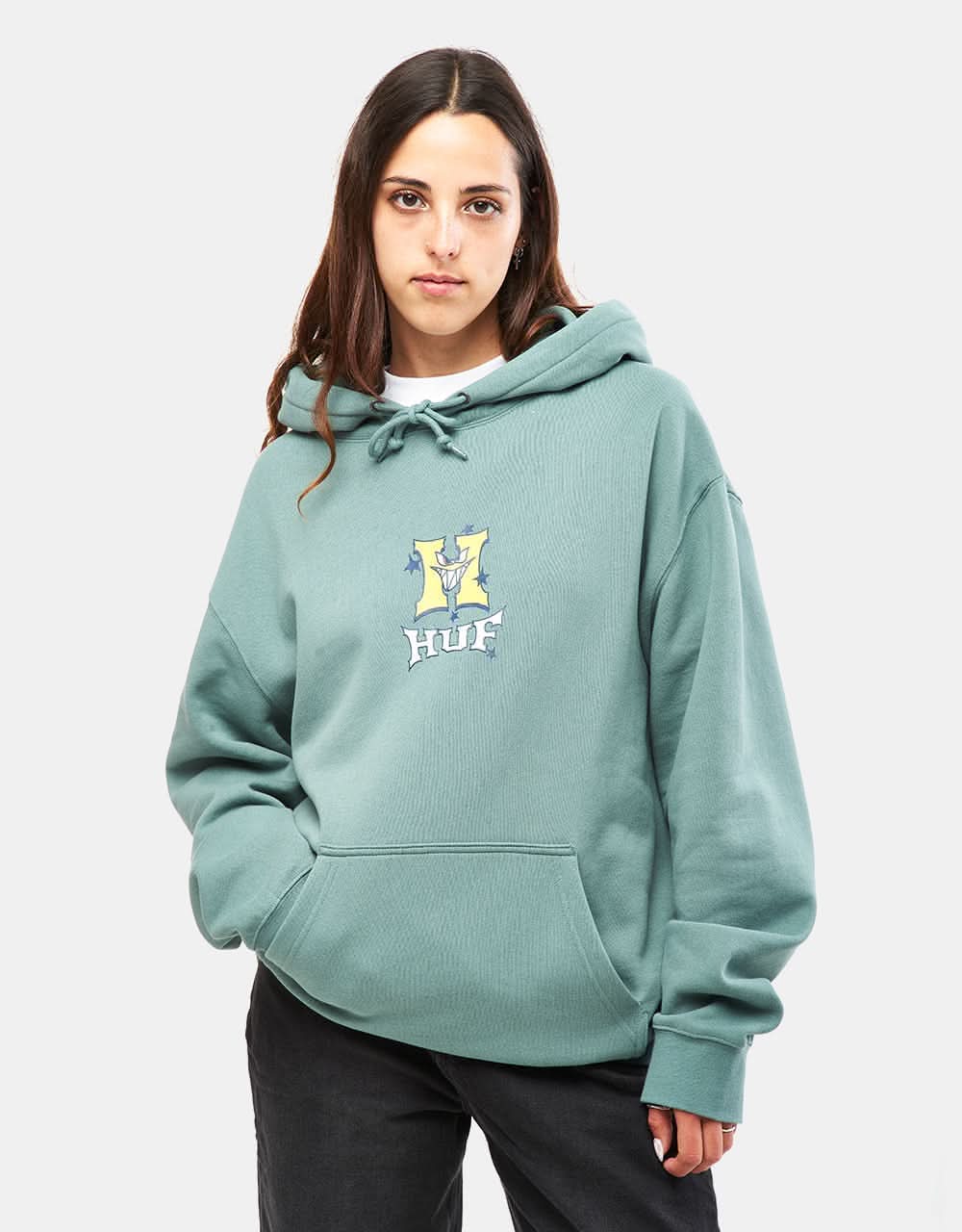 HUF Sassy H Pullover Hoodie - Sage - Image 5