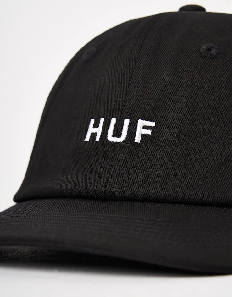 HUF Set OG Logo Curved Visor Cap - Black - Image 2