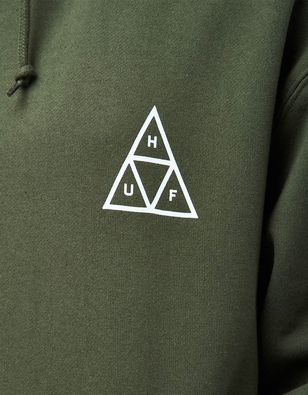 HUF Set Triple Triangle Pullover Hoodie - Hunter Green - Image 10