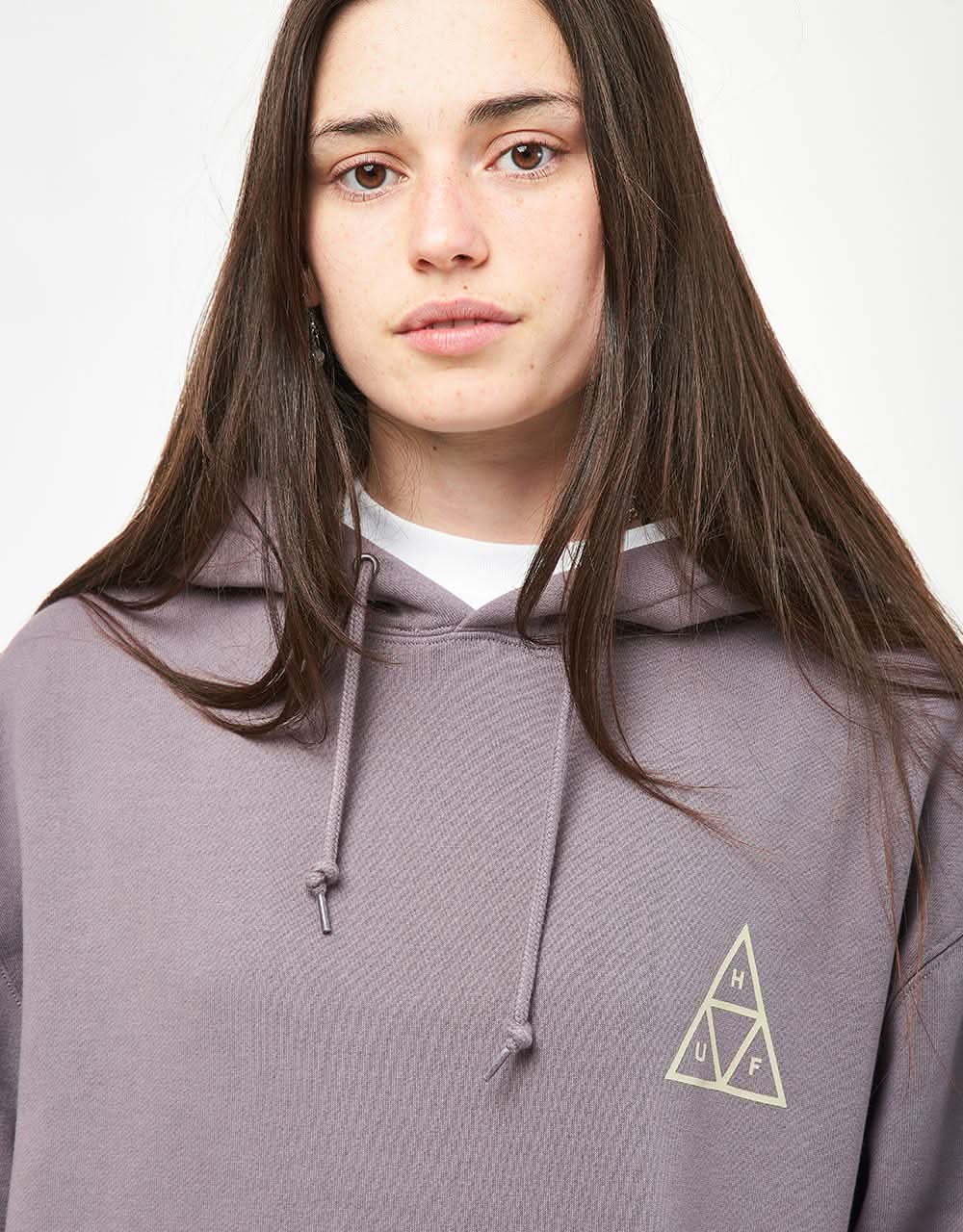 HUF Set Triple Triangle Pullover Hoodie - Light Plum - Image 11