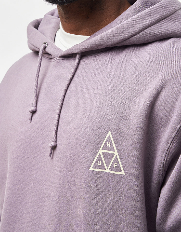 HUF Set Triple Triangle Pullover Hoodie - Light Plum - Image 3
