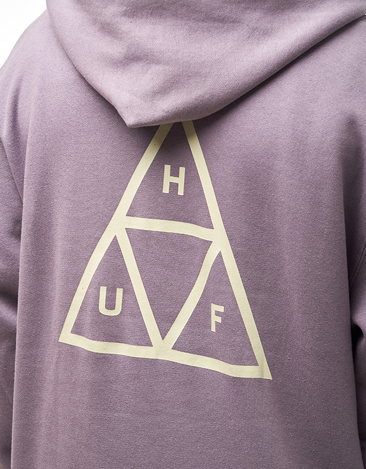 HUF Set Triple Triangle Pullover Hoodie - Light Plum - Image 4