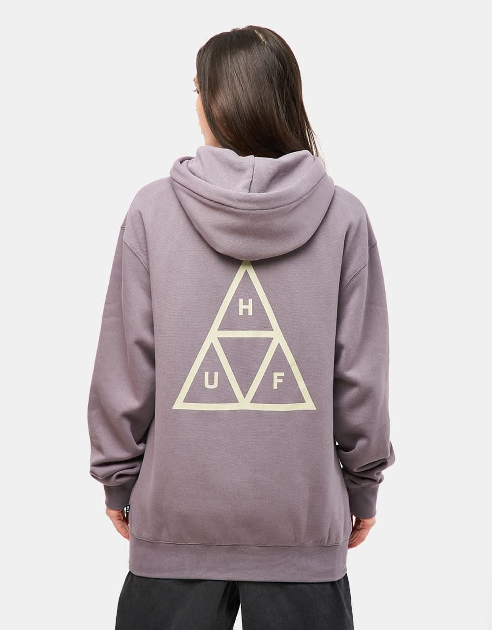 HUF Set Triple Triangle Pullover Hoodie - Light Plum - Image 6