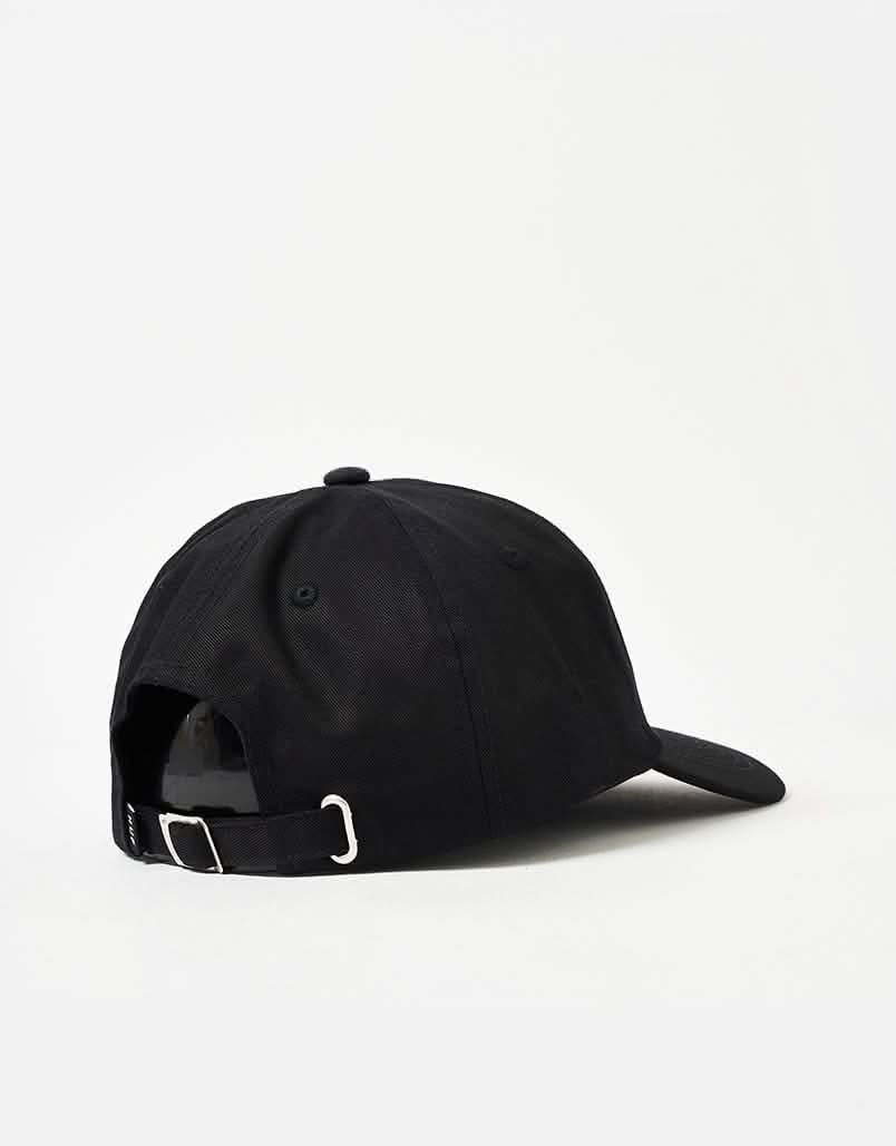 HUF Star Box Logo 6 Panel Curved Visor Cap - Black - Image 4