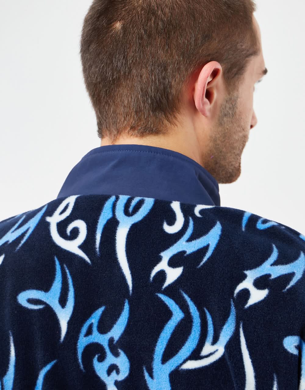 HUF Static Polar Fleece - Navy - Image 4