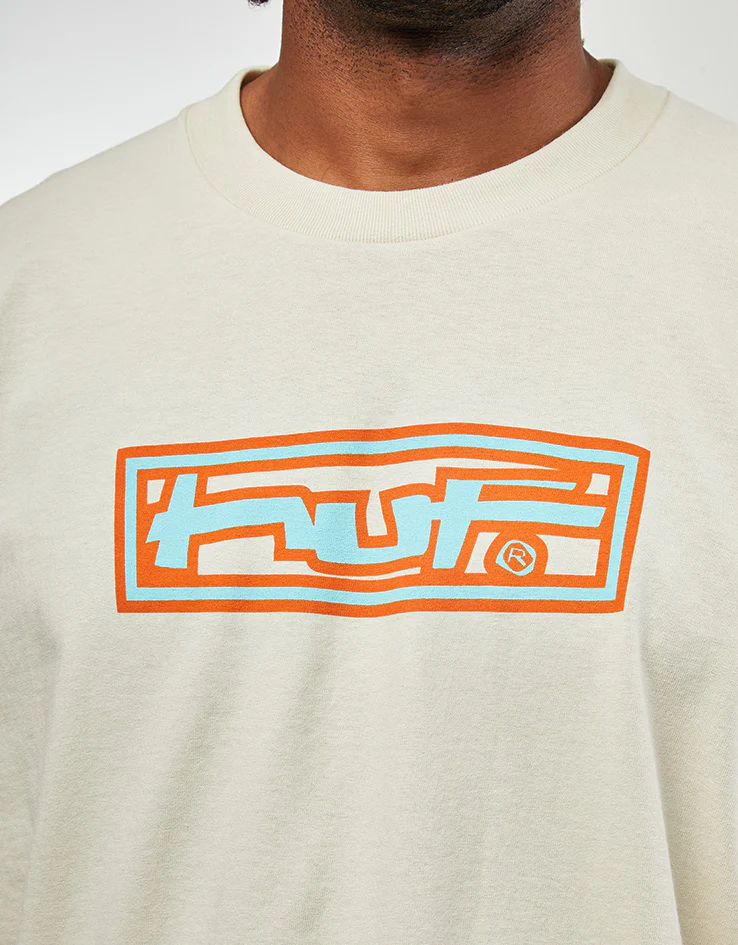 HUF Stretch T-Shirt - Cream - Image 3