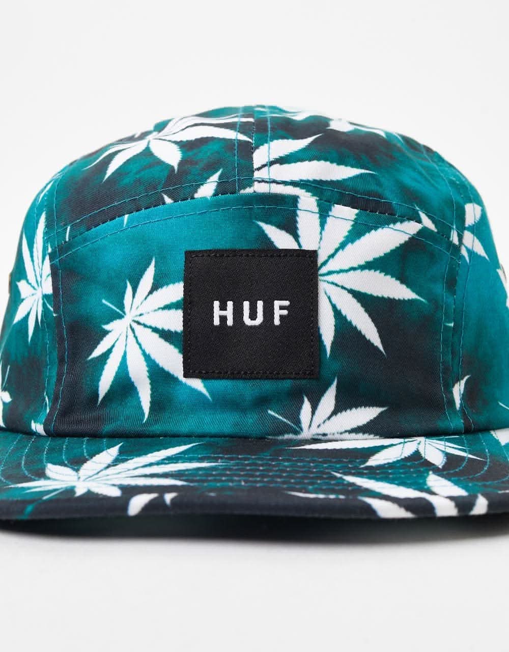 HUF Tie Dye Plantlife Volley 5 Panel Cap - Jade - Image 2
