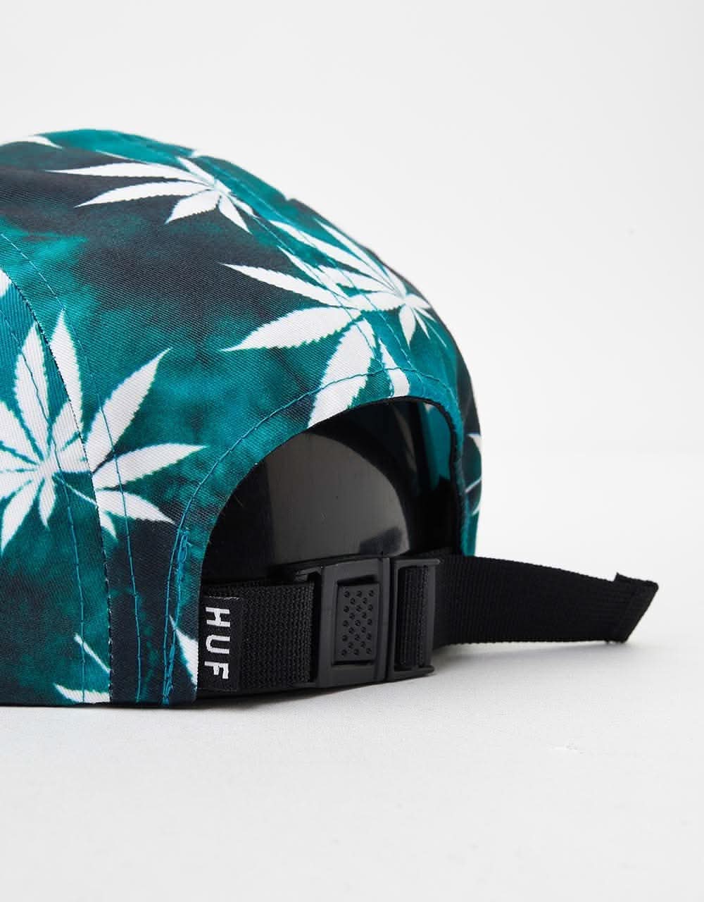HUF Tie Dye Plantlife Volley 5 Panel Cap - Jade - Image 4