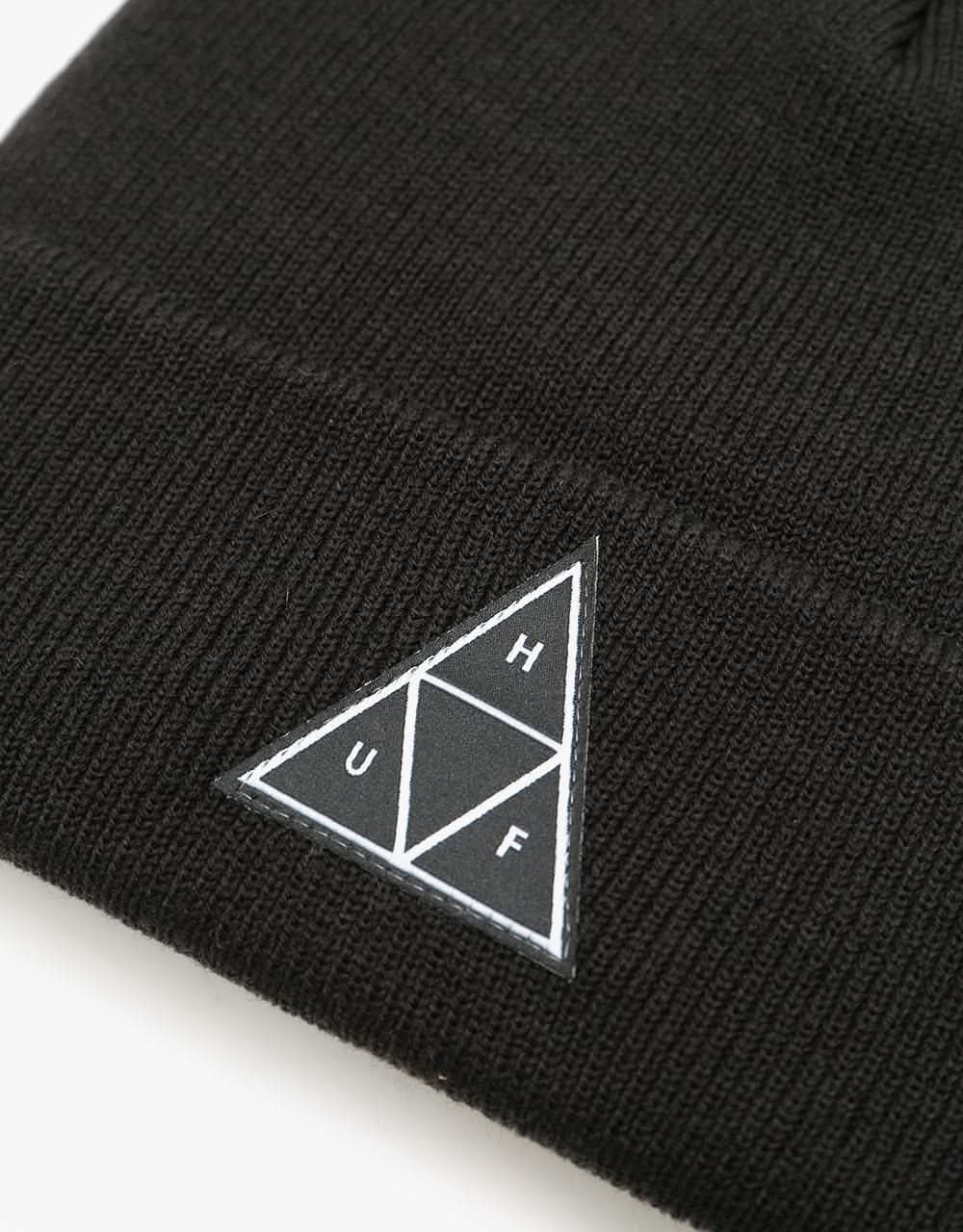 HUF Triple Triangle Beanie - Black - Image 2