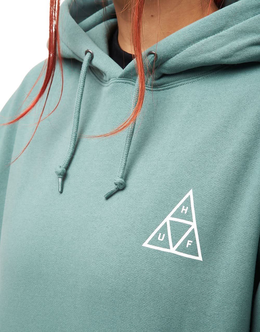 HUF Triple Triangle Pullover Hoodie - Sage - Image 10