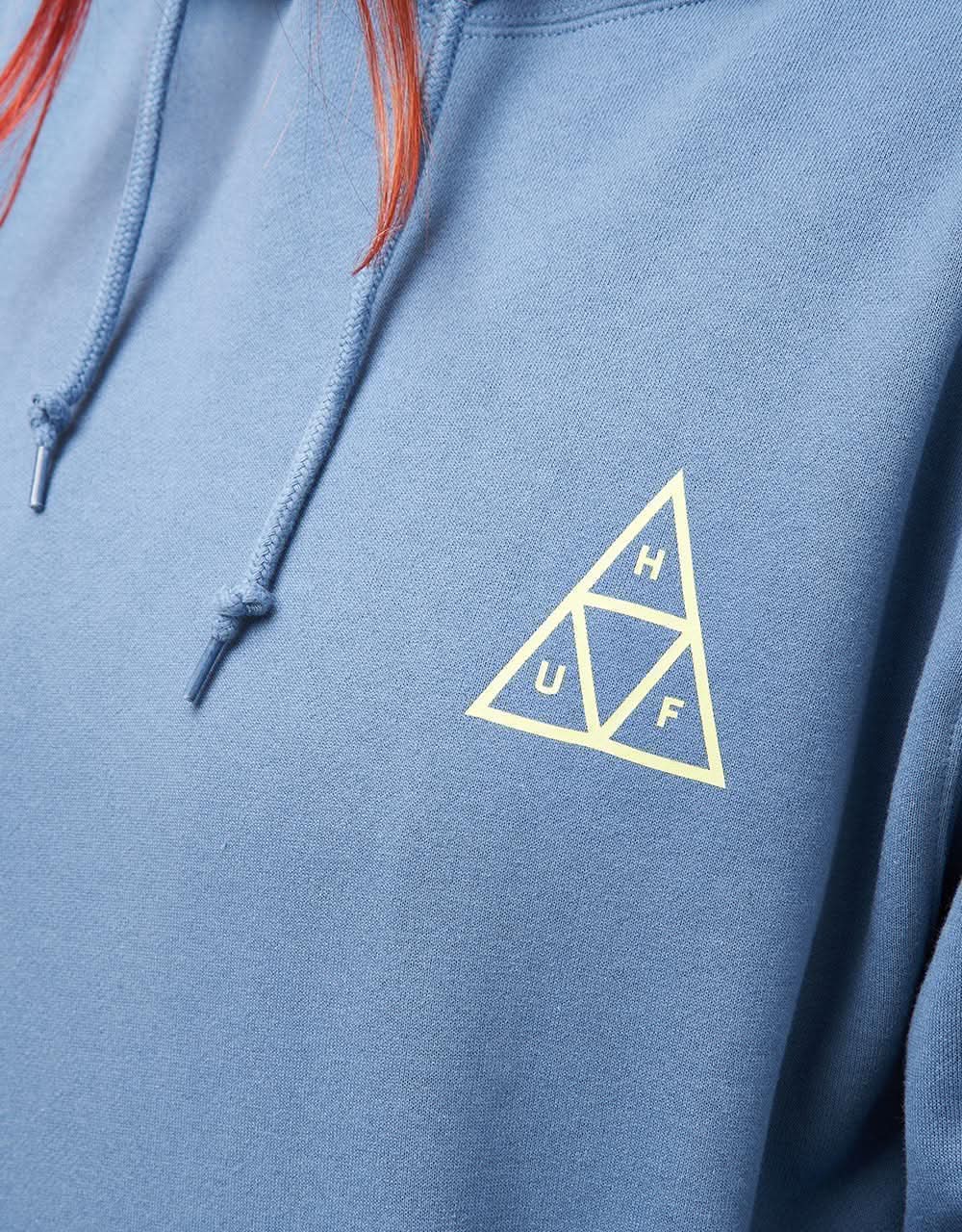HUF Triple Triangle Pullover Hoodie - Slate Blue - Image 10