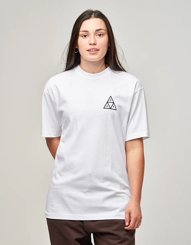 HUF Set Triple Triangle T-Shirt - White - Image 6
