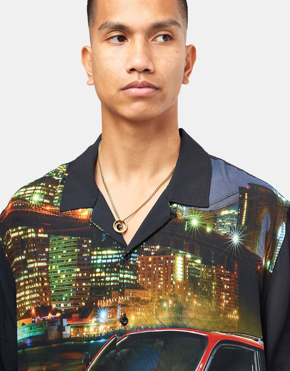 HUF x Toyota Land Cruiser Big City S/S Resort Shirt - Black - Image 6