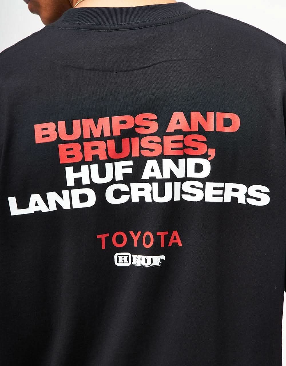 HUF x Toyota Land Cruiser Big Poppa J8 T-Shirt - Black - Image 3