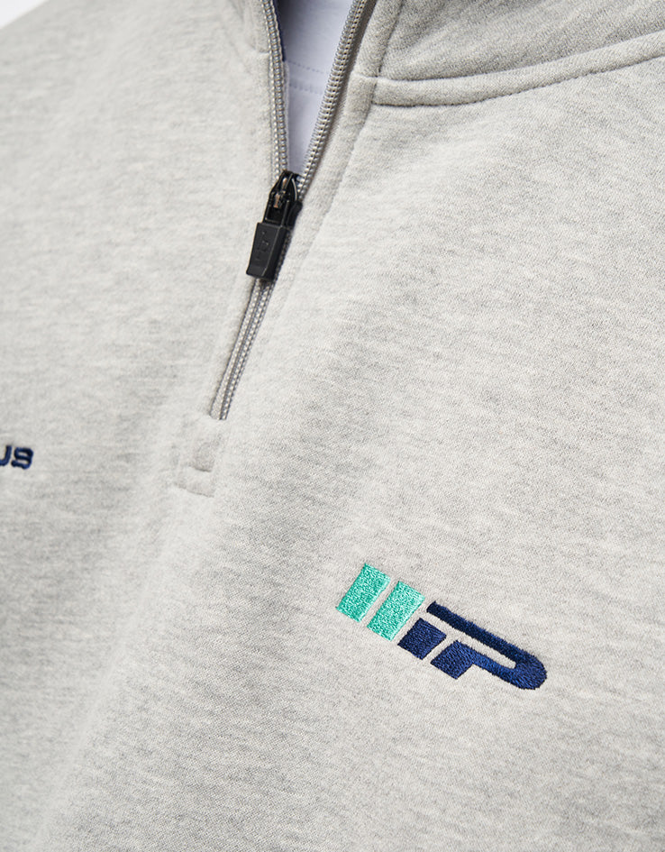 ICHPIG Emblem 1/4 Zip - Grey Marle - Image 4