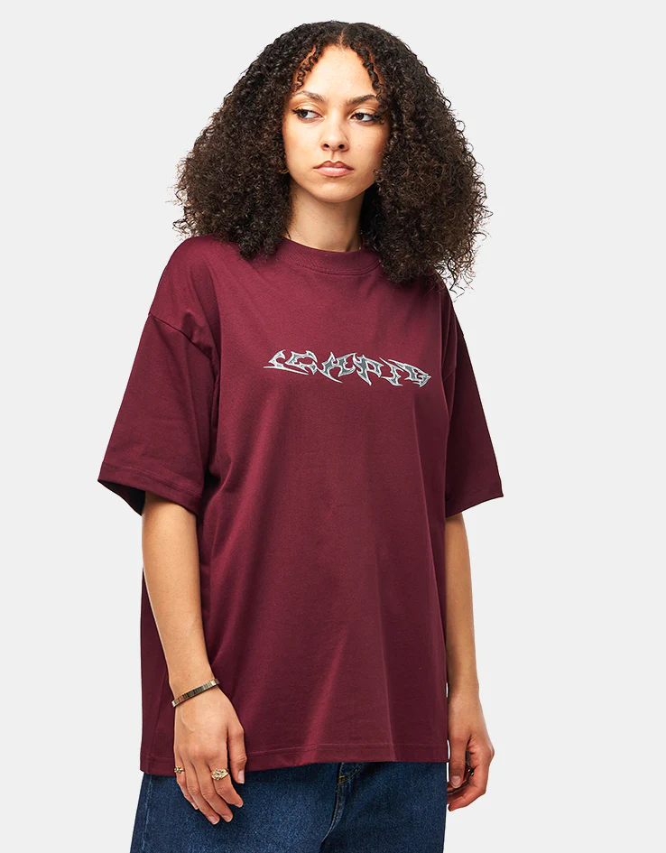 ICHPIG Razor T-Shirt - Dark Maroon - Image 4