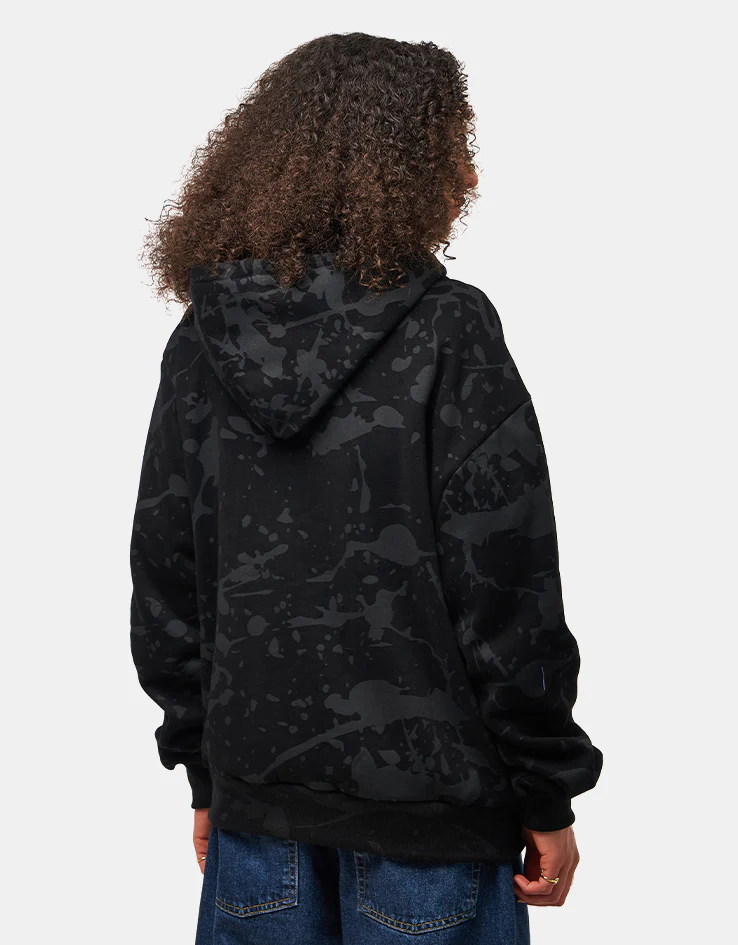 ICHPIG Splatter Zip-Up Hoodie - Black - Image 8