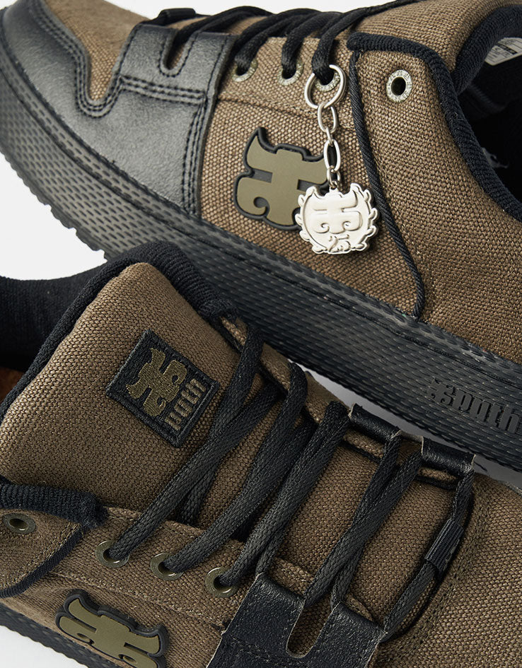 IPATH Cricket Skate Shoes - Green Waxed Hemp - Image 4