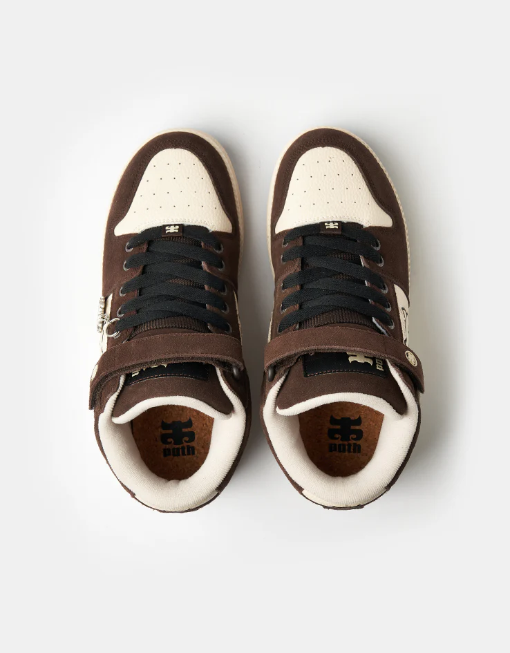 IPATH Grasshopper Skate Shoes - Embossed Brown Suede - Image 2