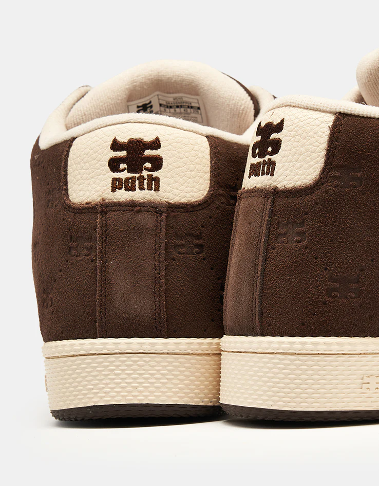 IPATH Grasshopper Skate Shoes - Embossed Brown Suede - Image 7