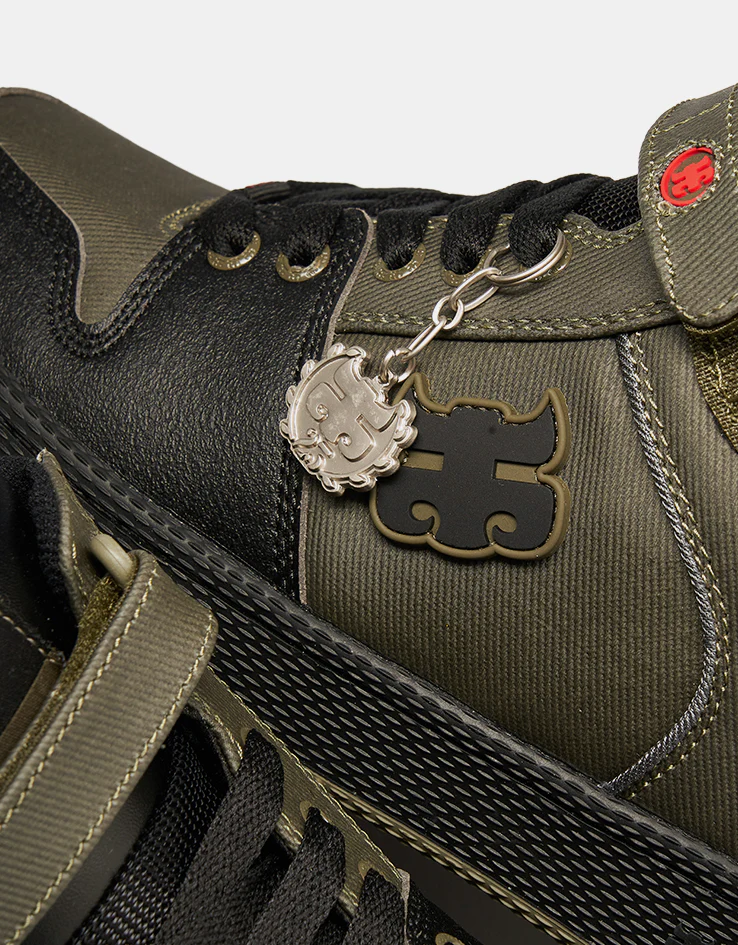 IPATH Grasshopper Skate Shoes - Green Waxed Canvas - Image 4