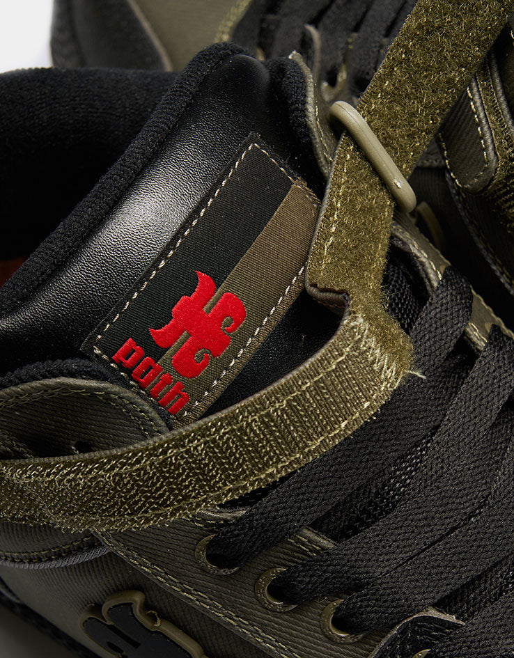 IPATH Grasshopper Skate Shoes - Green Waxed Canvas - Image 5
