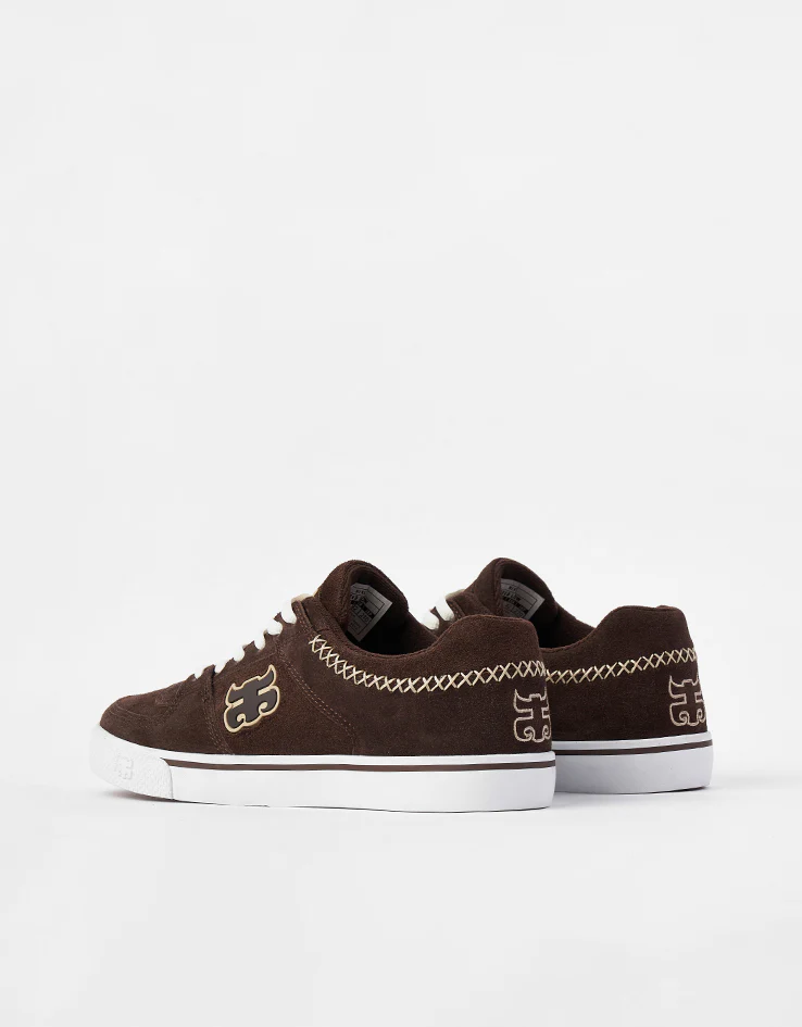 IPATH Reed Low Skate Shoes - Brown Suede - Image 4