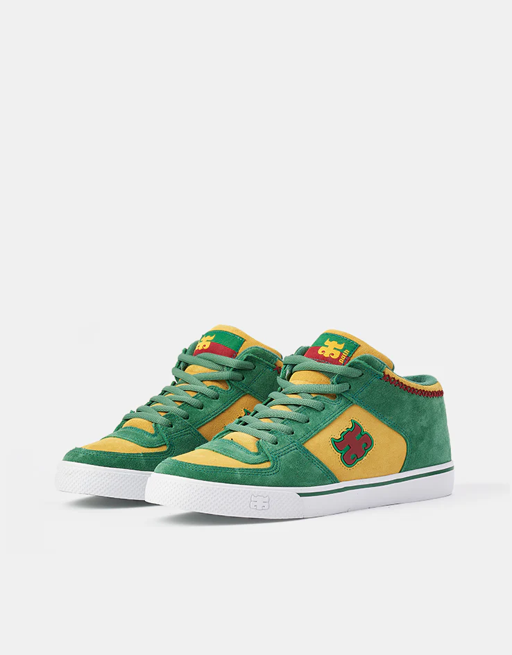 IPATH Reed Mid Skate Shoes - Rasta Suede - Image 3