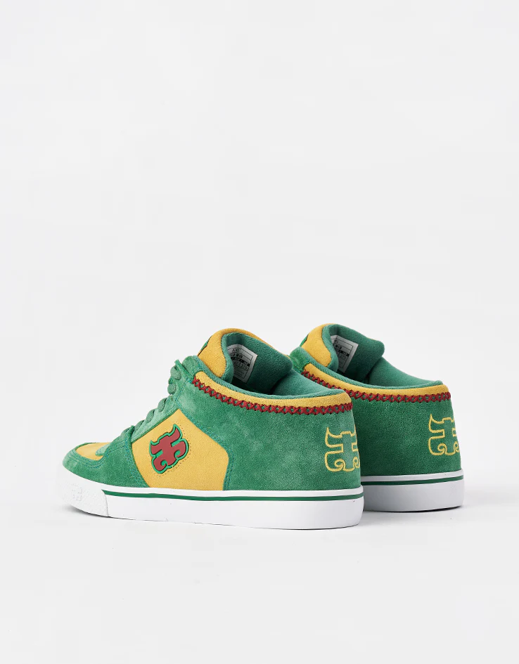 IPATH Reed Mid Skate Shoes - Rasta Suede - Image 4