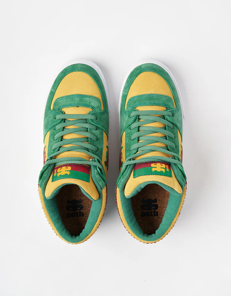 IPATH Reed Mid Skate Shoes - Rasta Suede - Image 8