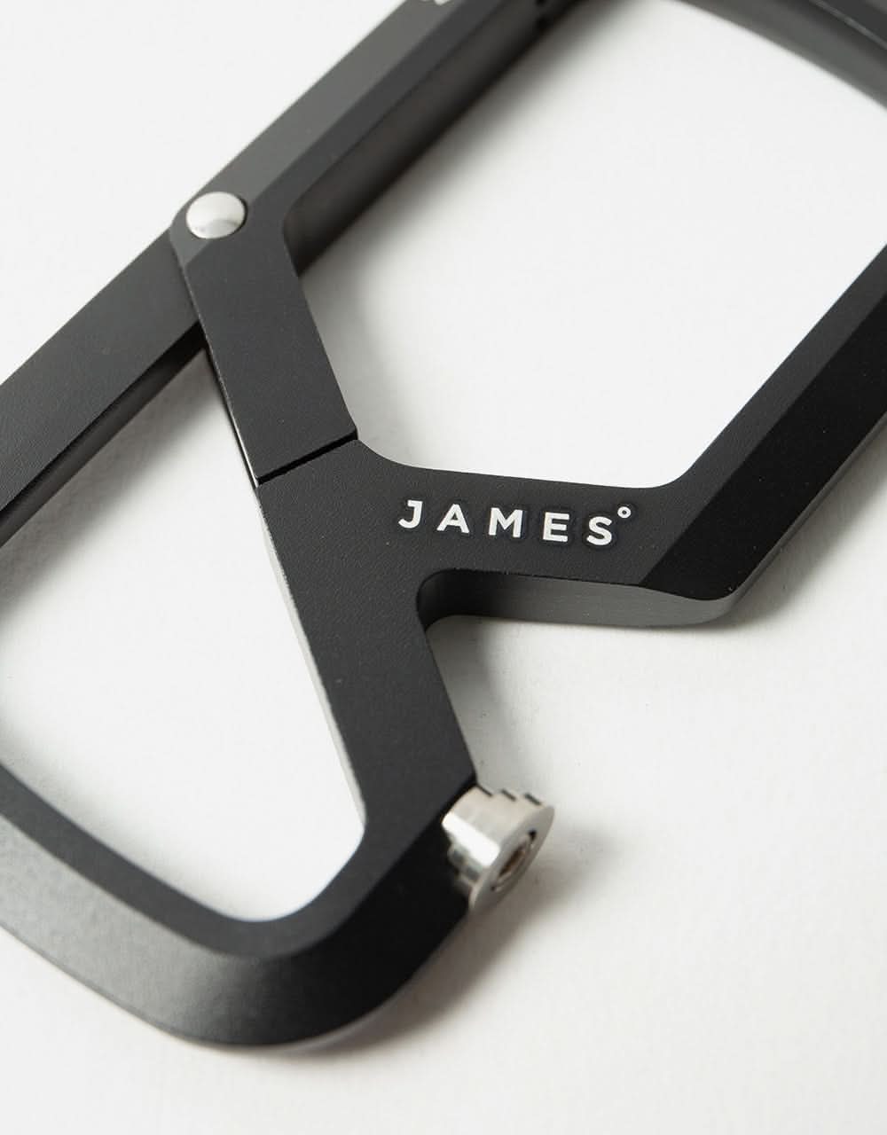James The Mehlville 'Carabiner' Keychain - Black/Stainless - Image 2