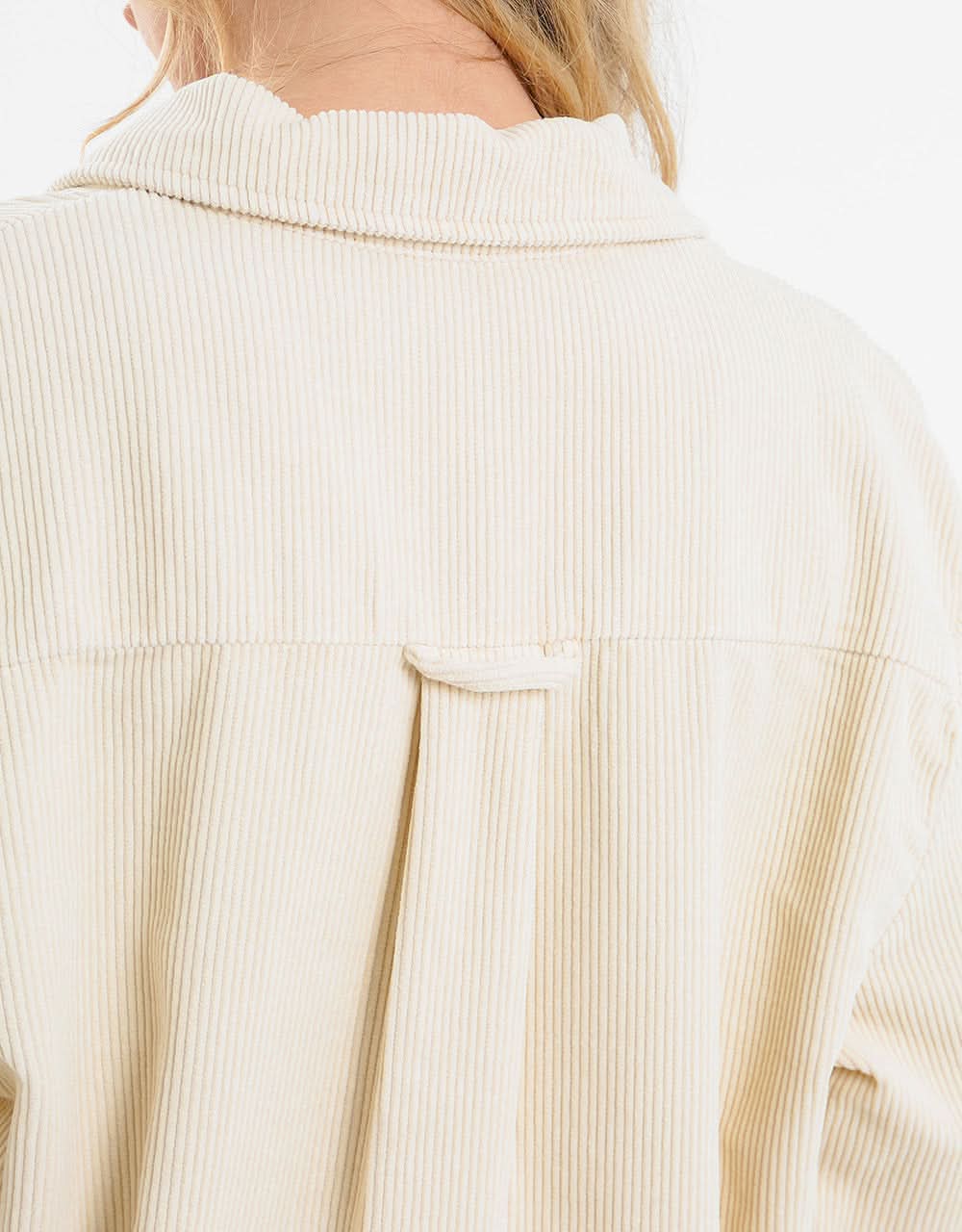 Kickers® Womens Cord Oversized Shirt - Beige - Image 4