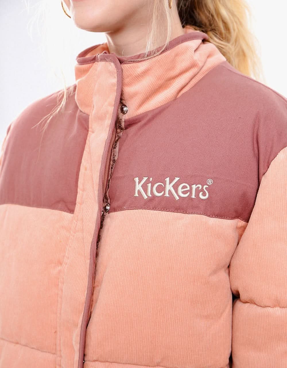 Kickers® Womens Cord Puffer - Dusty Pink - Image 2