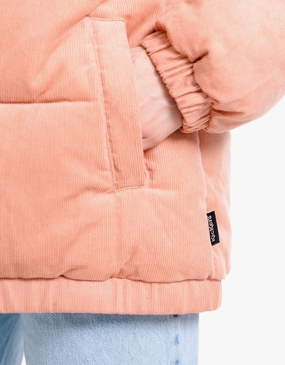 Kickers® Womens Cord Puffer - Dusty Pink - Image 4