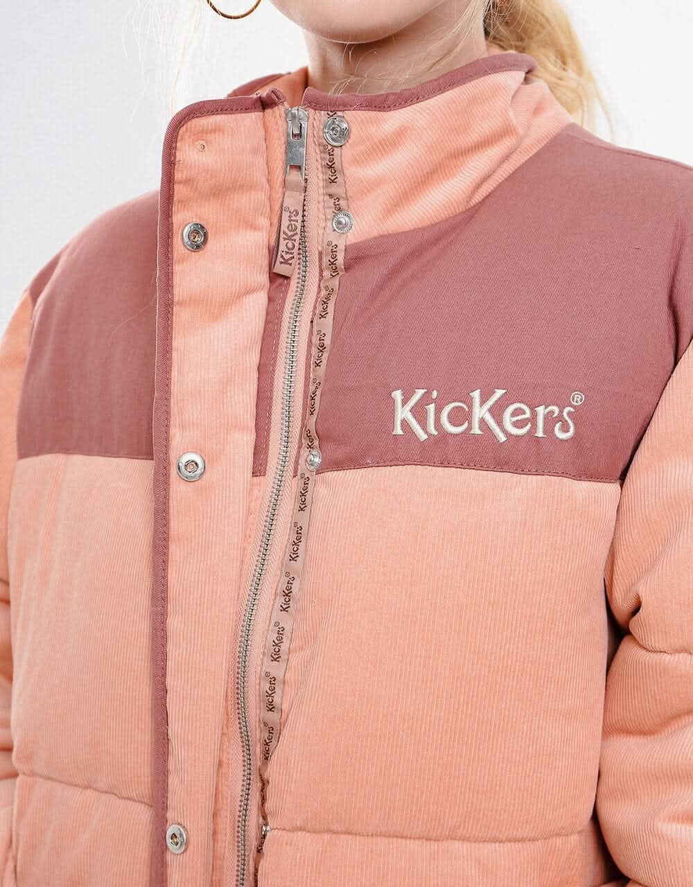 Kickers® Womens Cord Puffer - Dusty Pink - Image 6