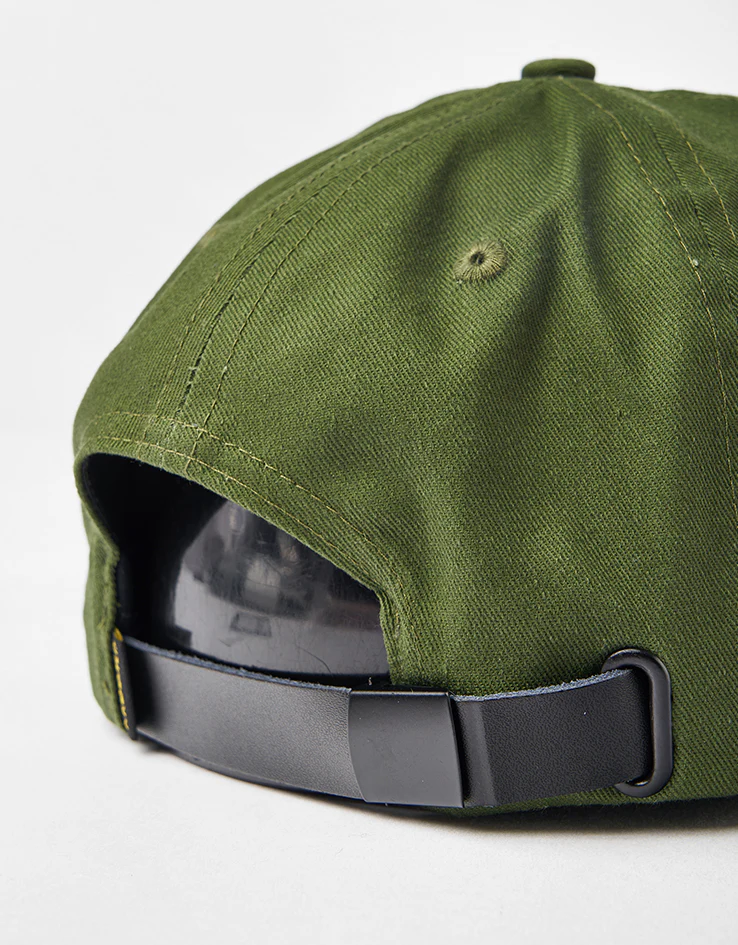 Krooked Double OK Script Cap - Olive/Cream - Image 5