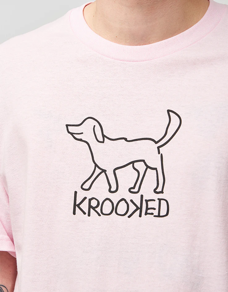 Krooked El Perro T-Shirt - Pink/Black - Image 3