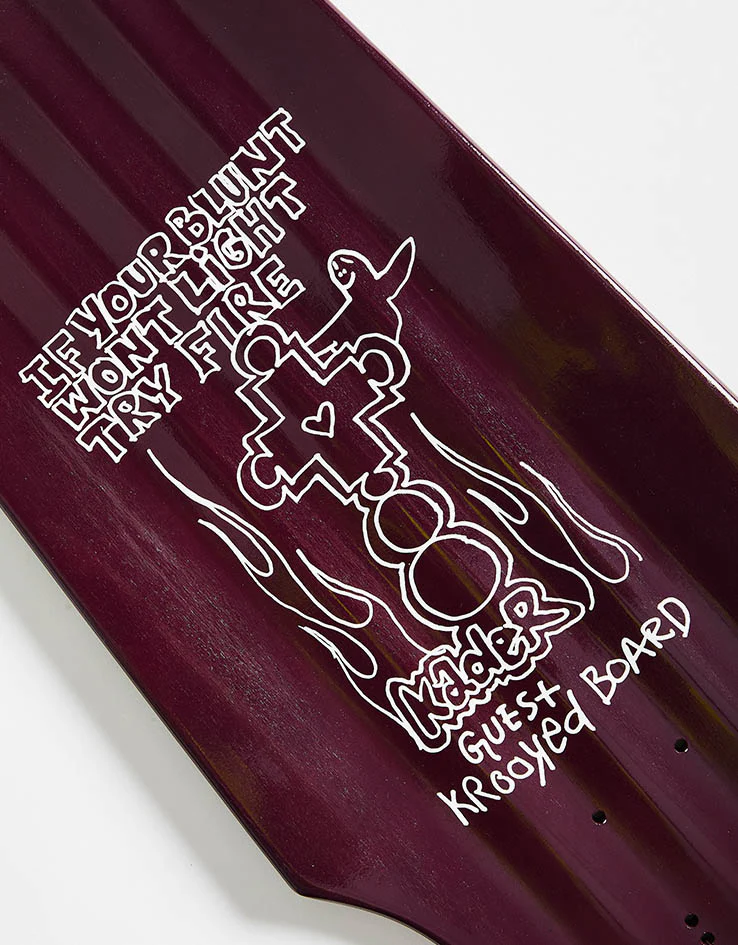 Krooked Kader Guest Tri-Plane Skateboard Deck - 9.75" - Image 4