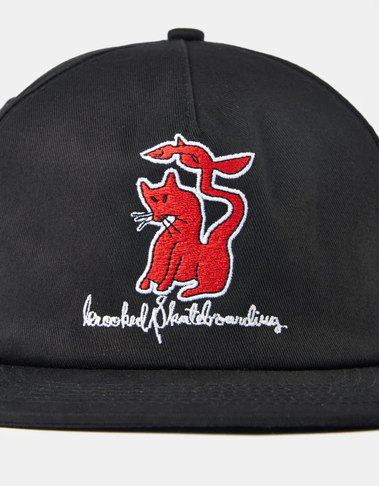 Krooked Kat Serpent Cap - Black/Red - Image 2