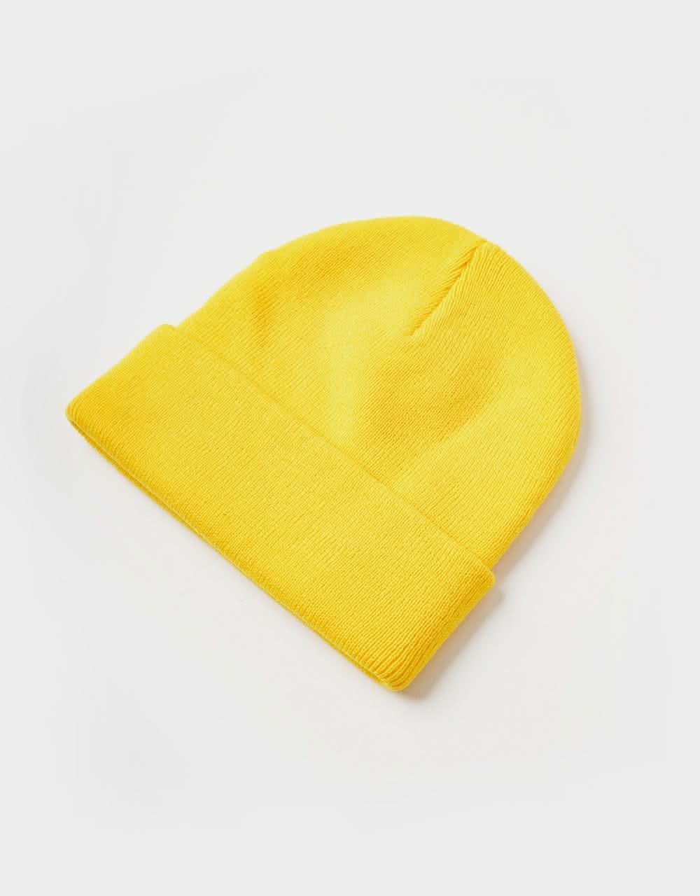 Krooked Moonsmile Script Cuff Beanie - Yellow/Black - Image 3