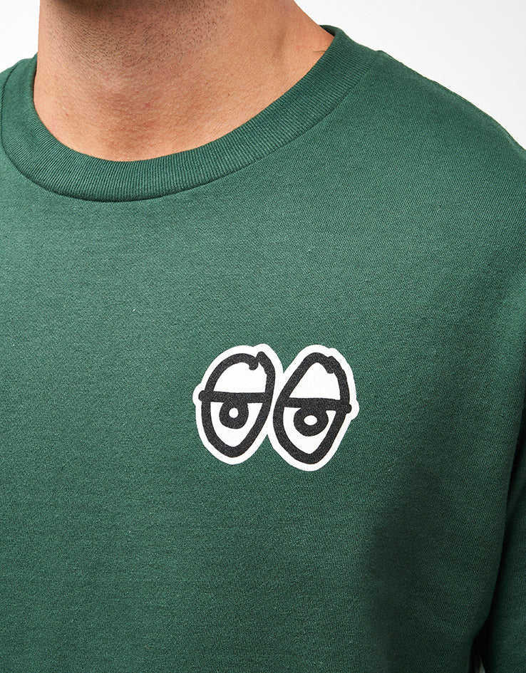 Krooked Strait Eyes T-Shirt - Forest/Black/White - Image 4