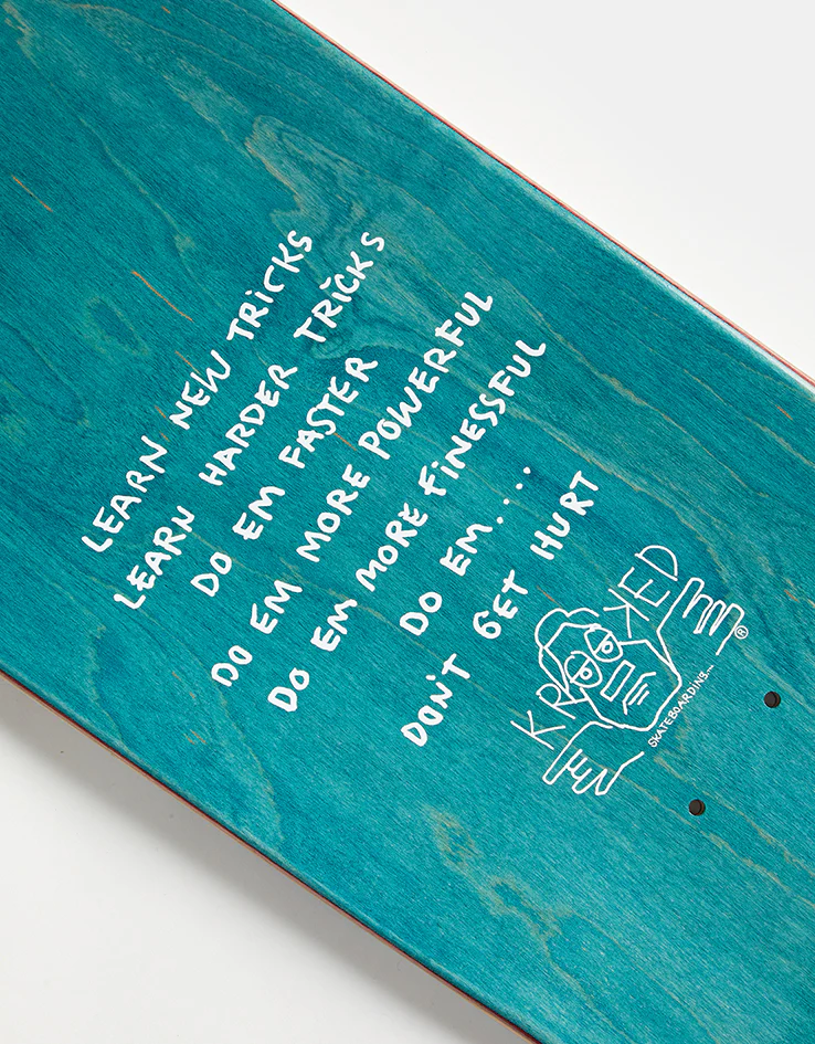 Krooked Wilson Fire Mask Skateboard Deck - 8.75" - Image 4