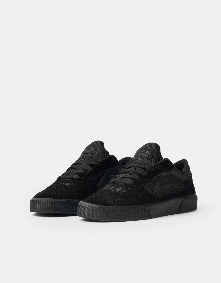 Lakai Cambridge Skate Shoes - Black/Black Suede - Image 2