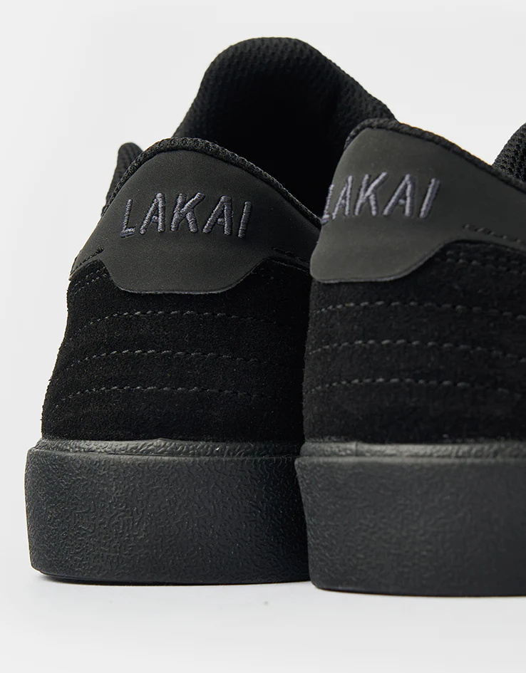 Lakai Cambridge Skate Shoes - Black/Black Suede - Image 5