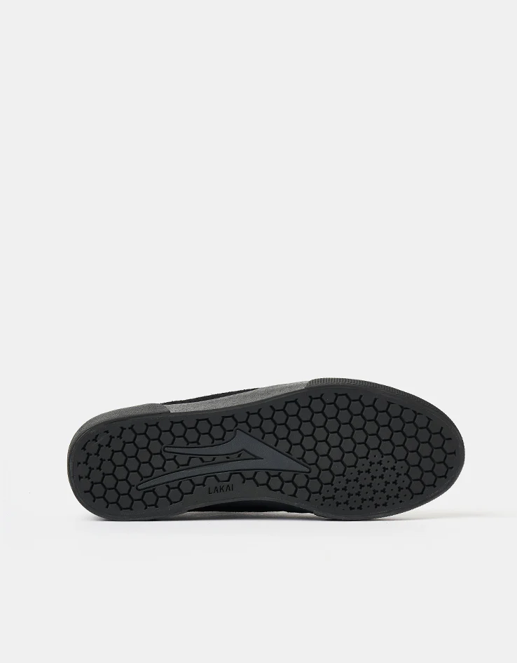 Lakai Cambridge Skate Shoes - Black/Black Suede - Image 6