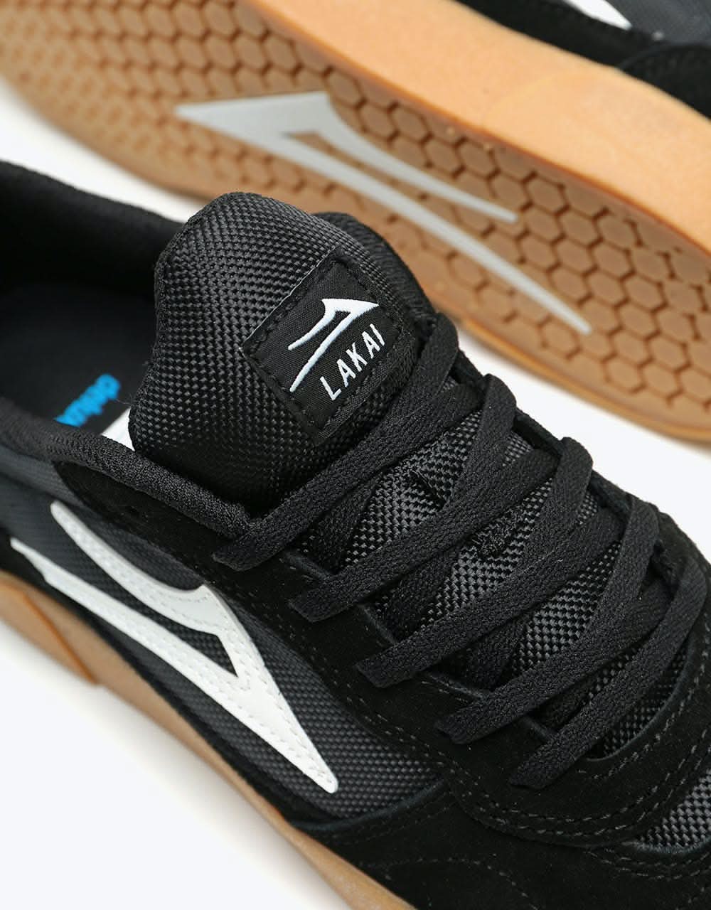 Lakai Cambridge Skate Shoes - Black/Gum Suede - Image 5