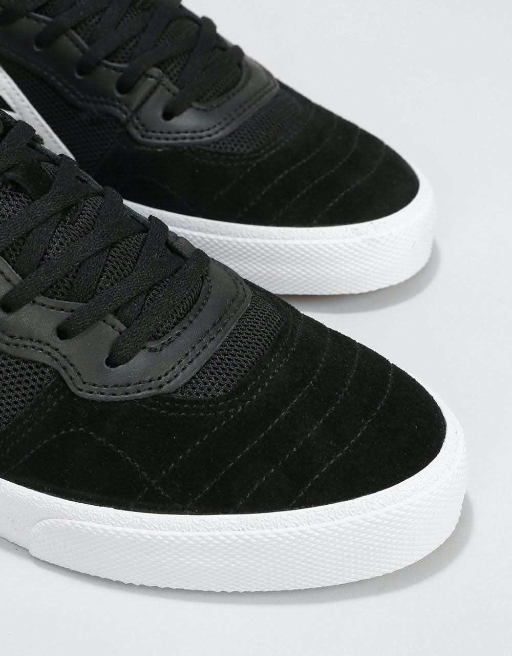 Lakai Cambridge Skate Shoes - Black/White Suede - Image 4